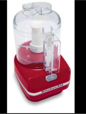 KitchenAid Red Mini Chopper with Clear Bowl